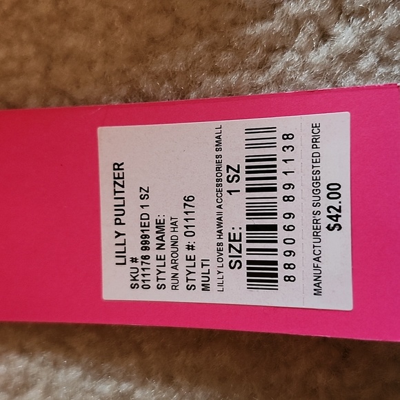 NWT Lilly Pulitzer Run Around Hat - Picture 3 of 5